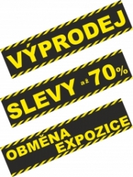 VÝPRODEJ - SLEVY až 70% - OBMĚNA EXPOZICE