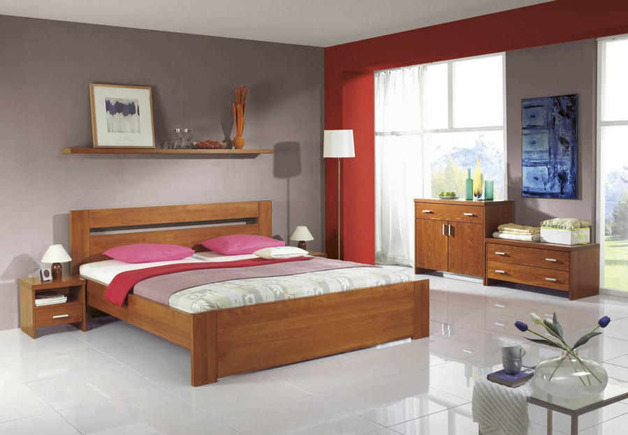 DIANA - ložnice;postel,noční stolek, komoda, skříň