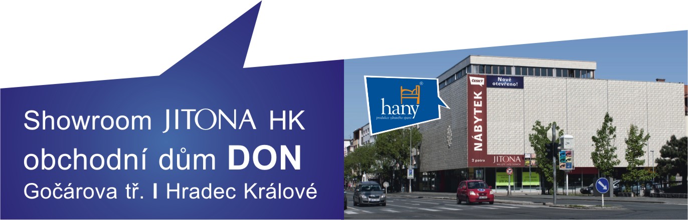Showroom Jitona nábytek obchodní dům DON Hradec Králové, HANY nábytek matrace Showroom Jitona nábytek obchodní dům DON Hradec Králové, HANY nábytek matrace